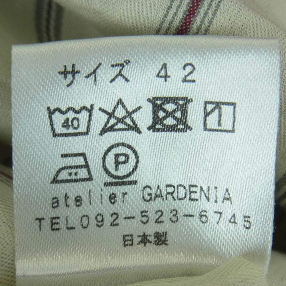 ジャンゴアトゥール D-AL-V06 LINEN VEST リネン コットン ベスト 日本製 レッド系 42【中古】