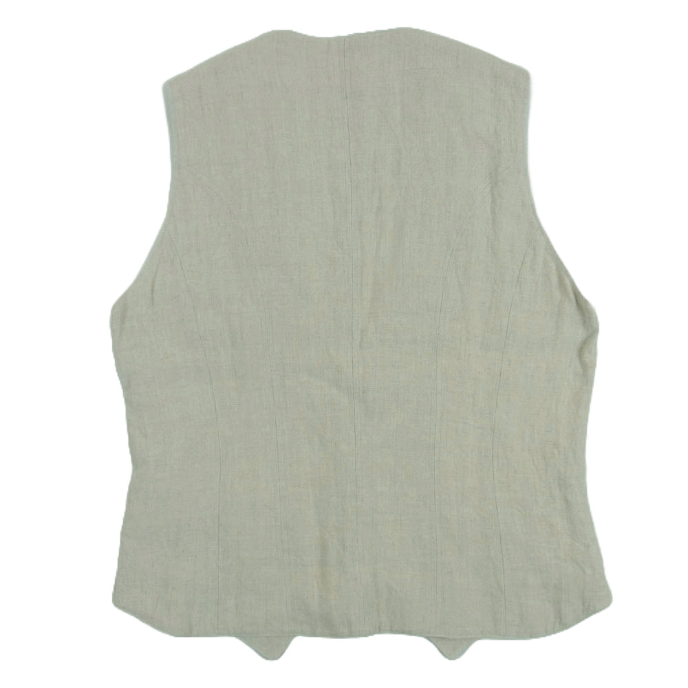 ジャンゴアトゥール D-AL-V06 LINEN VEST リネン コットン ベスト 日本製 ベージュ系 40【中古】