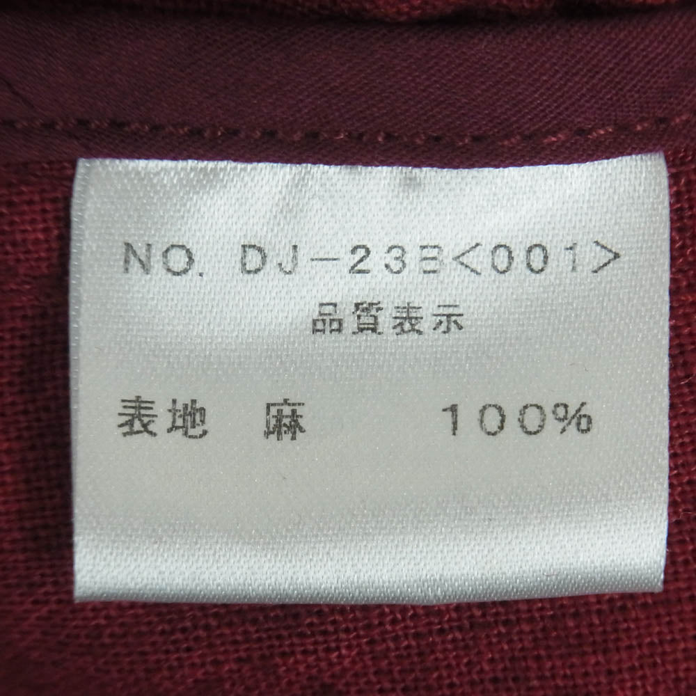 ジャンゴアトゥール DJ-23B linen duster coat リネン ダスター コート レッド系 M【中古】