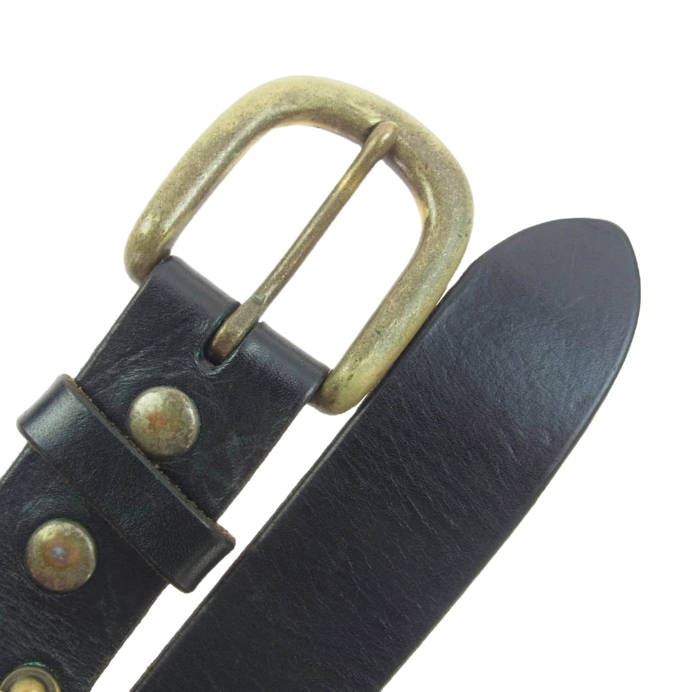 Yohji Yamamoto POUR HOMME ヨウジヤマモトプールオム スタッズ ベルト ブラック系【中古】