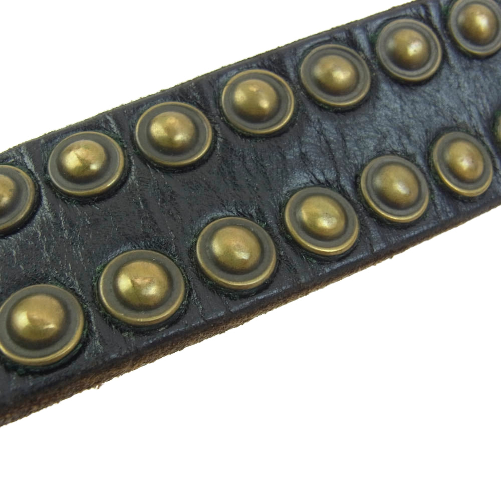 Yohji Yamamoto POUR HOMME ヨウジヤマモトプールオム スタッズ ベルト ブラック系【中古】