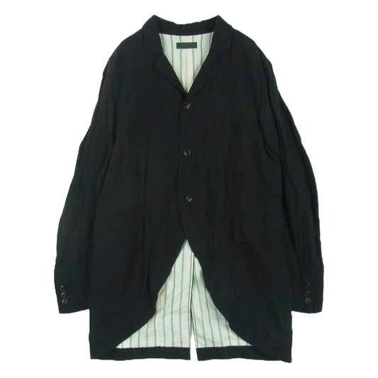 ジャンゴアトゥール D-AL-J01B ANOTHERLINE TAIL WORQUE LINEN COAT テール ワーク リネン コート ブラック系 42【中古】