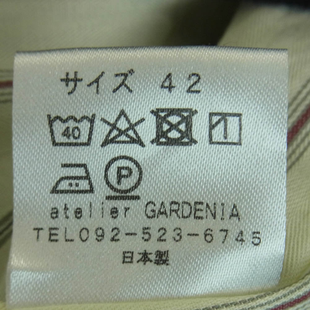 ジャンゴアトゥール D-AL-J01B ANOTHERLINE TAIL WORQUE LINEN COAT テール ワーク リネン コート ブラック系 42【中古】