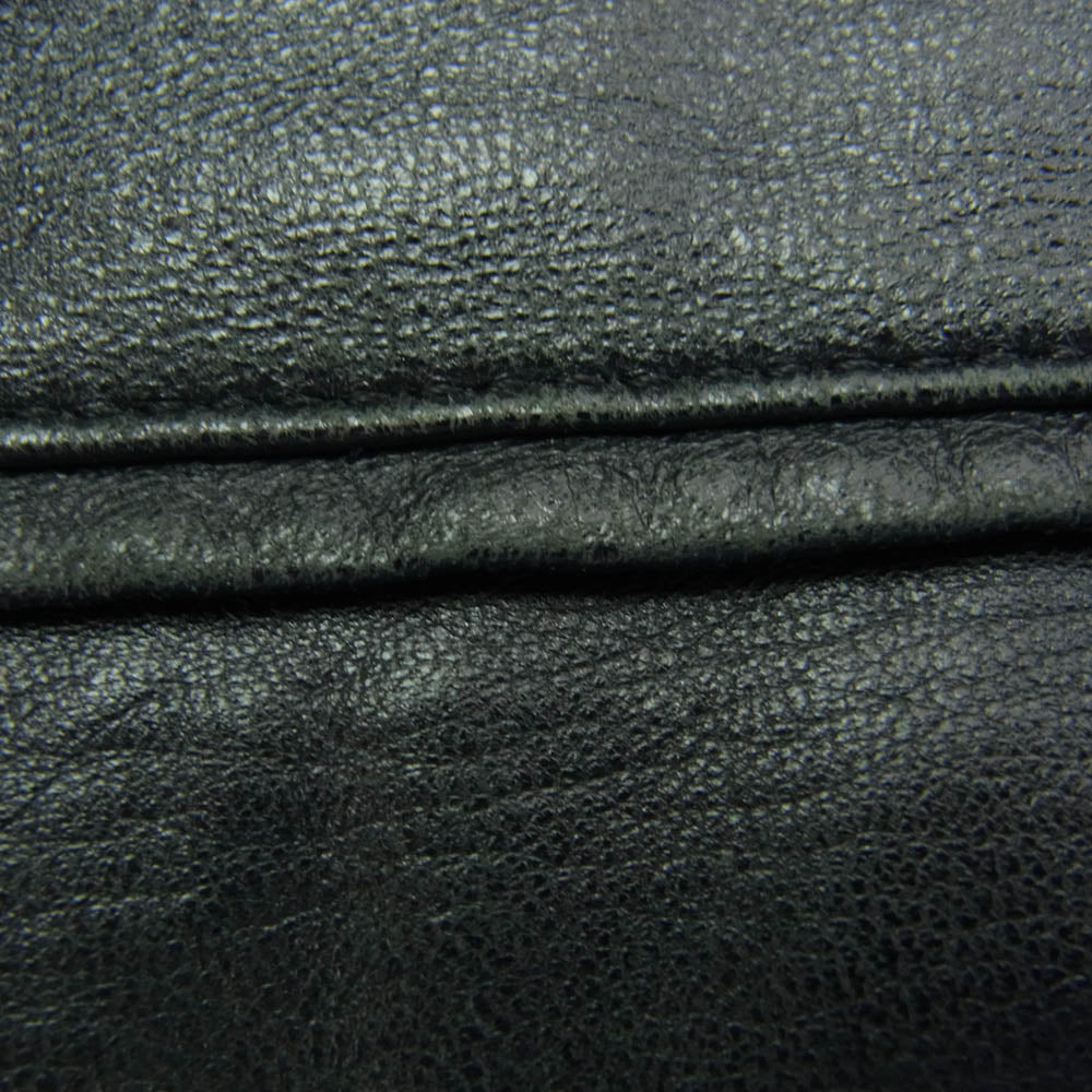 BURBERRY BLACK LABEL バーバリーブラックレーベル BME-090-09 シープレザー テーラード ジャケット ブラック系 M【中古】