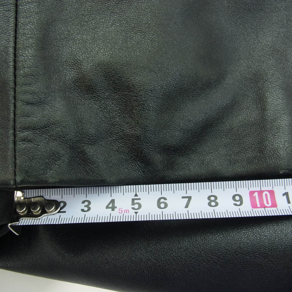 BURBERRY BLACK LABEL バーバリーブラックレーベル BME-090-09 シープレザー テーラード ジャケット ブラック系 M【中古】