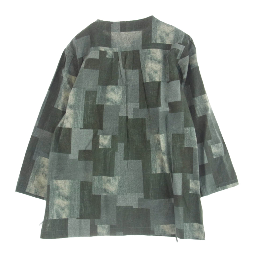 ヒューミス 18SS M-SH902 DEFORMATION HIPPIE SHIRT ディフォメーション ヒッピーシャツ ブルゾン グリーン系 S【新古品】【未使用】【中古】