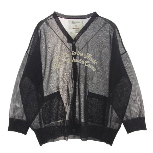 ダイリク 24SS 24SS K-1 Letter Skeleton Cardigan レター スケルトン カーディガン ブラック系 L【新古品】【未使用】【中古】