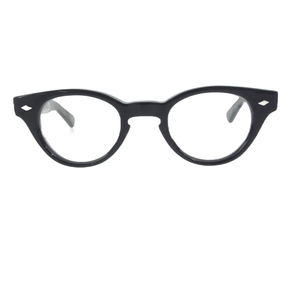 EFFECTOR エフェクター flanger フランジャー アイウェア 度無し メガネ フレーム：ブラック系【極上美品】【中古】
