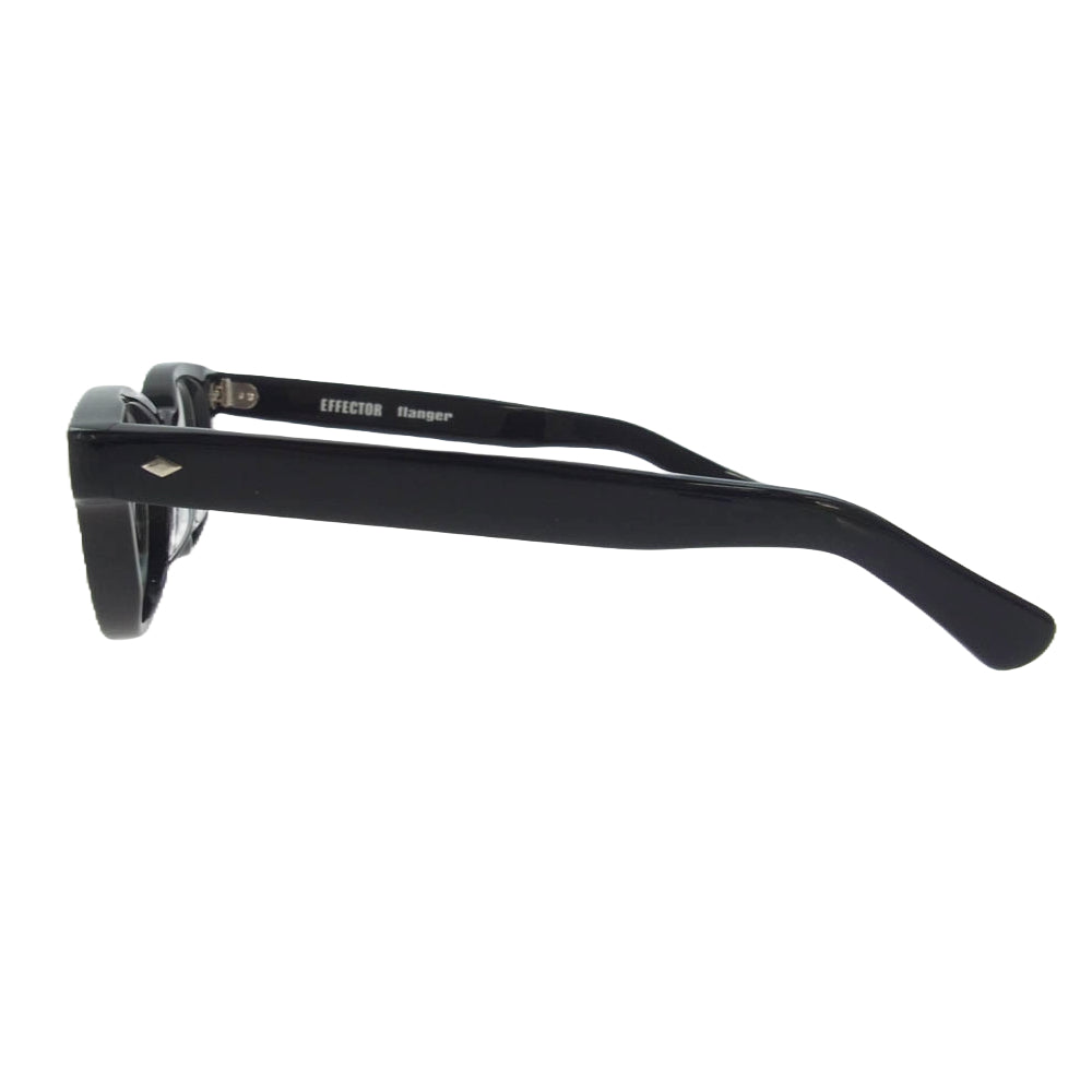 EFFECTOR エフェクター flanger フランジャー アイウェア 度無し メガネ フレーム：ブラック系【極上美品】【中古】