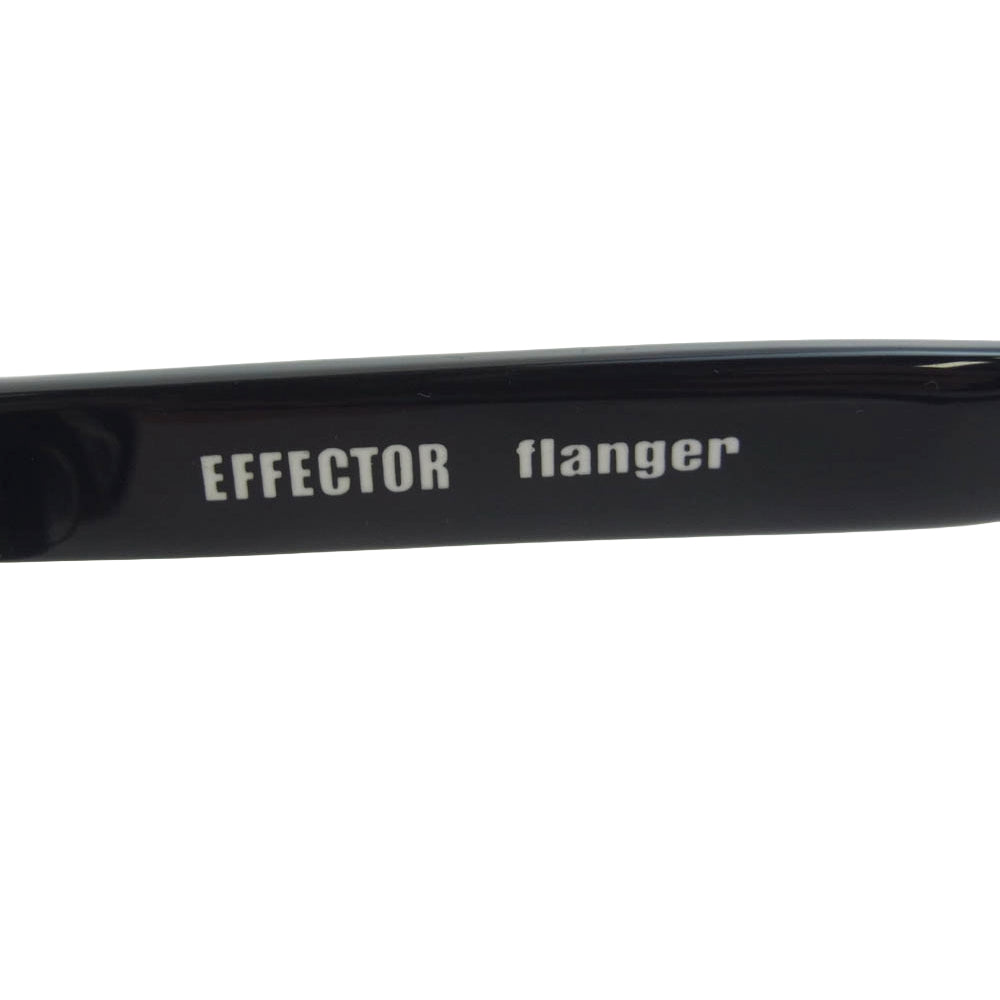 EFFECTOR エフェクター flanger フランジャー アイウェア 度無し メガネ フレーム：ブラック系【極上美品】【中古】