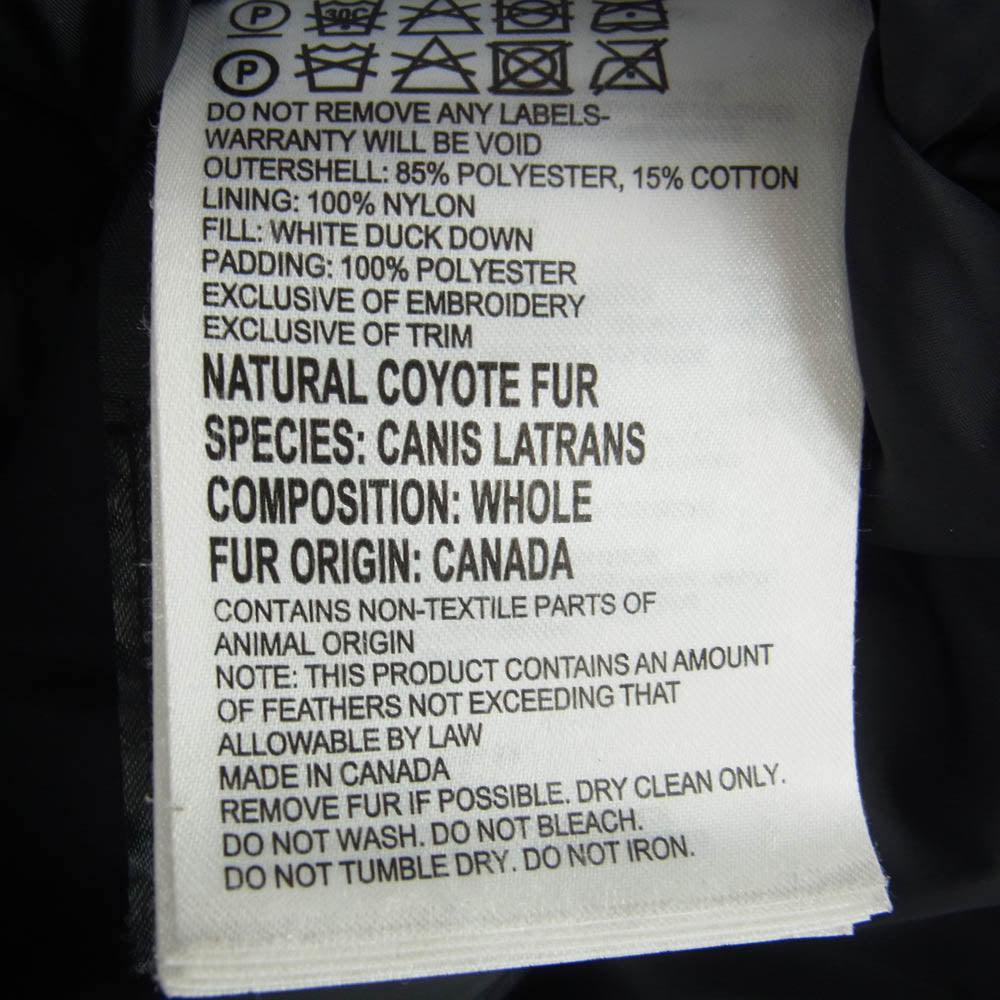 CANADA GOOSE カナダグース 2603JL 国内正規品 サザビーリーグタグ BRONTE PARKA ブロンテ パーカ ダウン ジャケット ブラック系 S【中古】