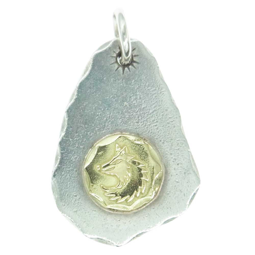 TADY&KING タディアンドキング GPウルフメタル付きたたき SV925 K18 金メタル付き タタキ ペンダントトップ シルバー系 ゴールド系【中古】