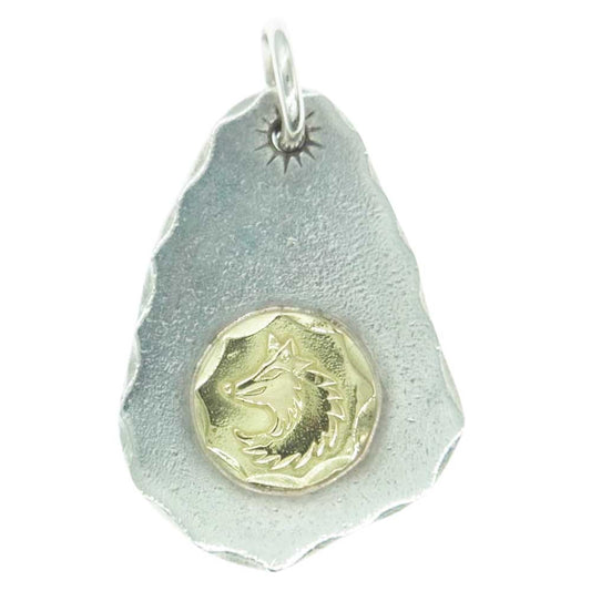 TADY&KING タディアンドキング GPウルフメタル付きたたき SV925 K18 金メタル付き タタキ ペンダントトップ シルバー系 ゴールド系【中古】