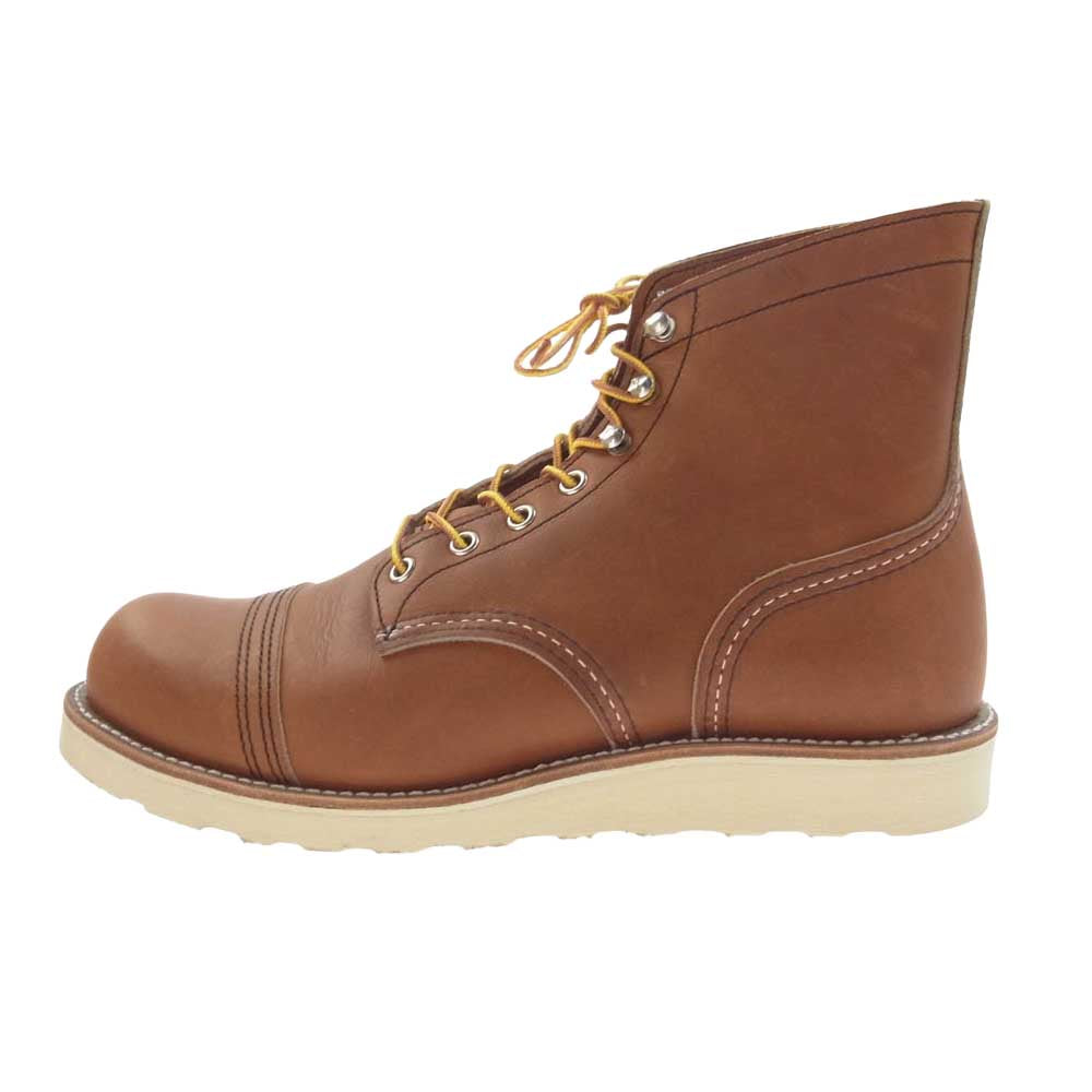 RED WING レッドウィング 8098 Iron Ranger ORO アイアンレンジャー レザー ワーク ブーツ ライトブラウン系 27cm【美品】【中古】