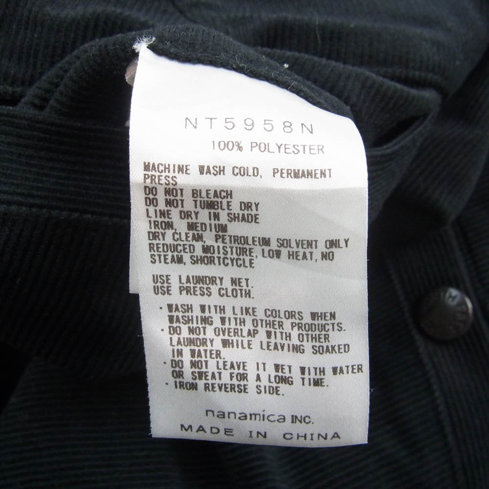 THE NORTH FACE ノースフェイス NT5958N Corduroy Field Pants コーデュロイ フィールド パンツ ブラック系 WS【中古】