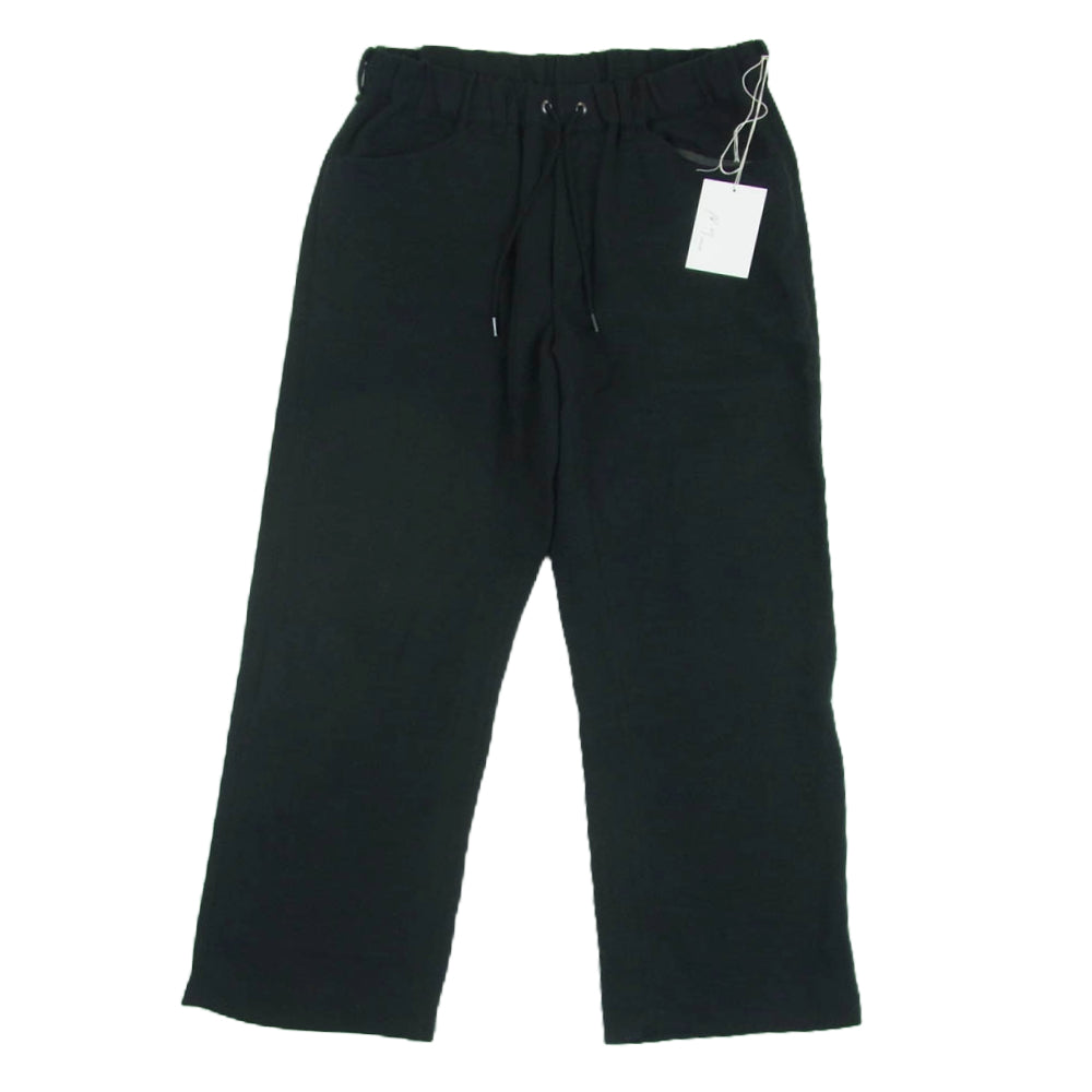 ANCELLM アンセルム 23AW ANC-PT33 L/W EASY SLACKS ネル スラックス パンツ 日本製 ブラック系 1【美品】【中古】