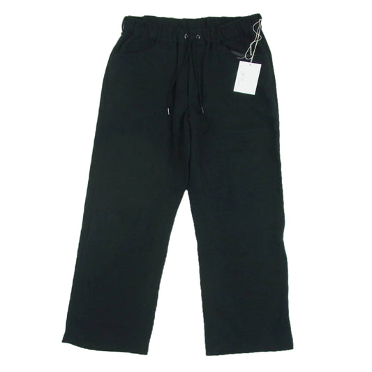 ANCELLM アンセルム 23AW ANC-PT33 L/W EASY SLACKS ネル スラックス パンツ 日本製 ブラック系 1【美品】【中古】