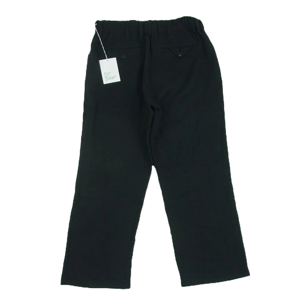 ANCELLM アンセルム 23AW ANC-PT33 L/W EASY SLACKS ネル スラックス パンツ 日本製 ブラック系 1【美品】【中古】