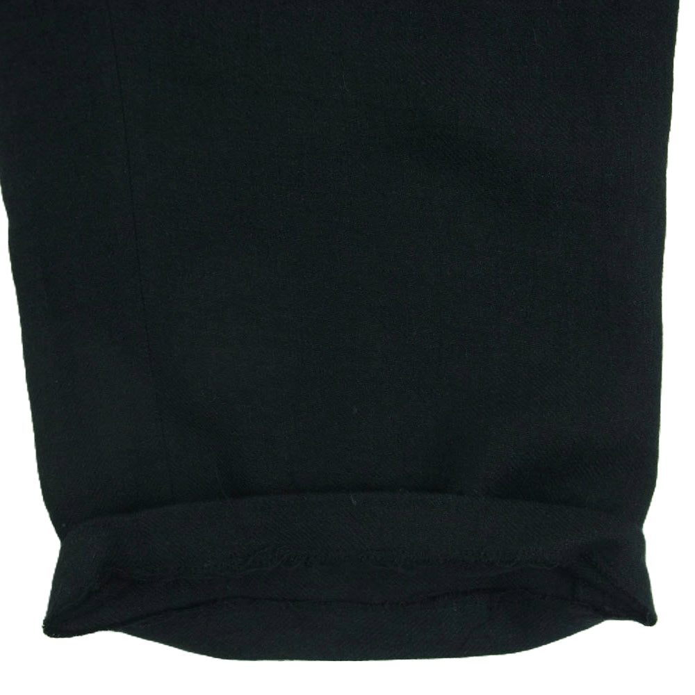 ANCELLM アンセルム 23AW ANC-PT33 L/W EASY SLACKS ネル スラックス パンツ 日本製 ブラック系 1【美品】【中古】