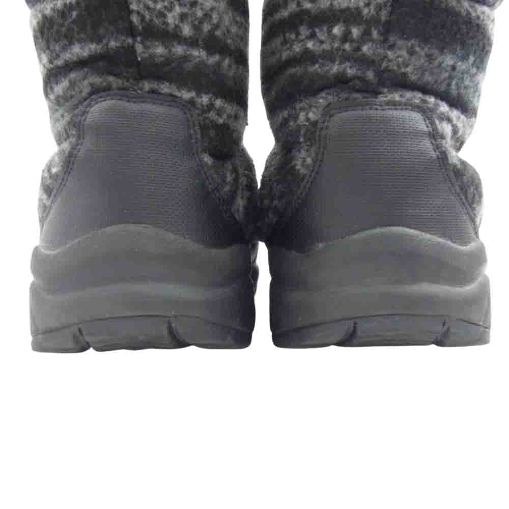 THE NORTH FACE ノースフェイス NF51593 Nuptse Bootie WP Wool Luxe ヌプシ ツイード ウール ブーツ ブラック系 27cm【中古】