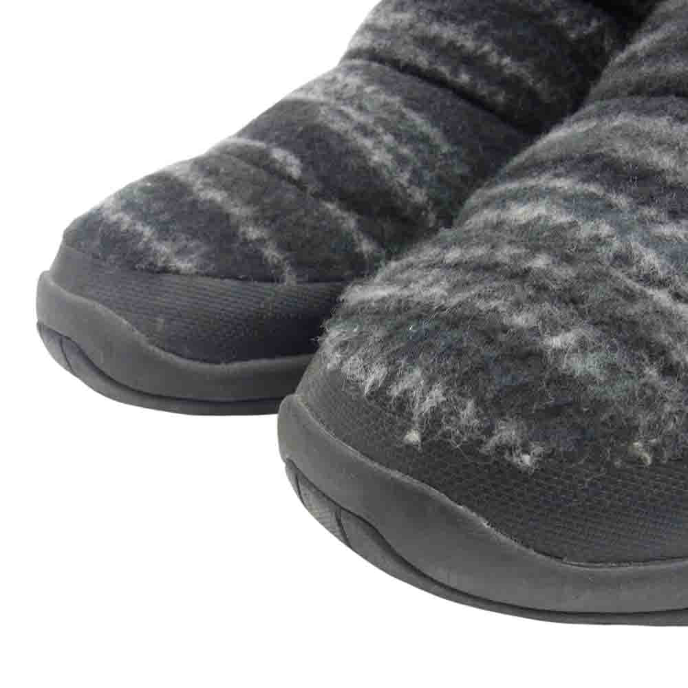 THE NORTH FACE ノースフェイス NF51593 Nuptse Bootie WP Wool Luxe ヌプシ ツイード ウール ブーツ ブラック系 27cm【中古】