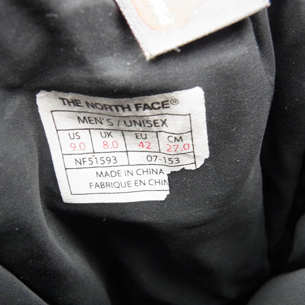 THE NORTH FACE ノースフェイス NF51593 Nuptse Bootie WP Wool Luxe ヌプシ ツイード ウール ブーツ ブラック系 27cm【中古】