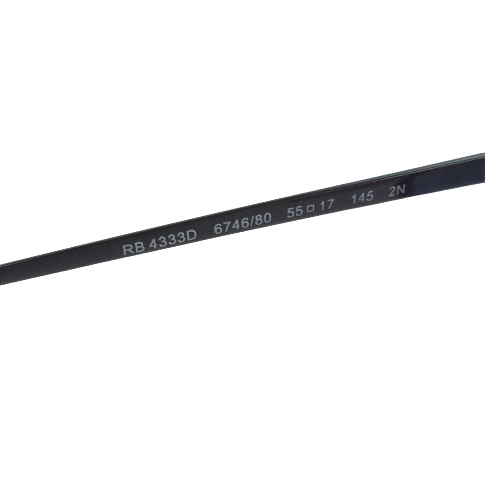 Ray-Ban レイバン RB4333D ブルーレンズ サングラス 眼鏡 フレーム：ブラック系　レンズ：ブルー系 55□17　145　2N【中古】