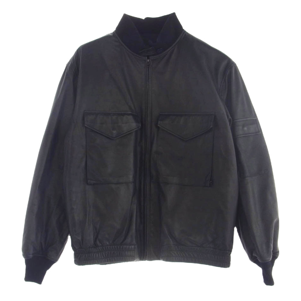 COMOLI コモリ 23AW Y03-04020 シープスキン G8 ジャケット 中綿 レザー ジャケット ブラック系 3【中古】