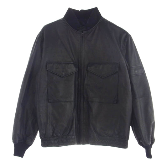 COMOLI コモリ 23AW Y03-04020 シープスキン G8 ジャケット 中綿 レザー ジャケット ブラック系 3【中古】