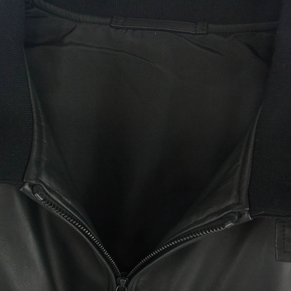 COMOLI コモリ 23AW Y03-04020 シープスキン G8 ジャケット 中綿 レザー ジャケット ブラック系 3【中古】