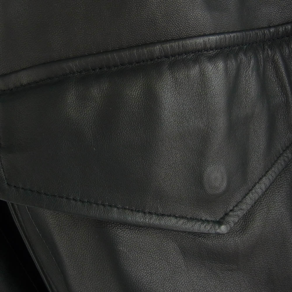 COMOLI コモリ 23AW Y03-04020 シープスキン G8 ジャケット 中綿 レザー ジャケット ブラック系 3【中古】