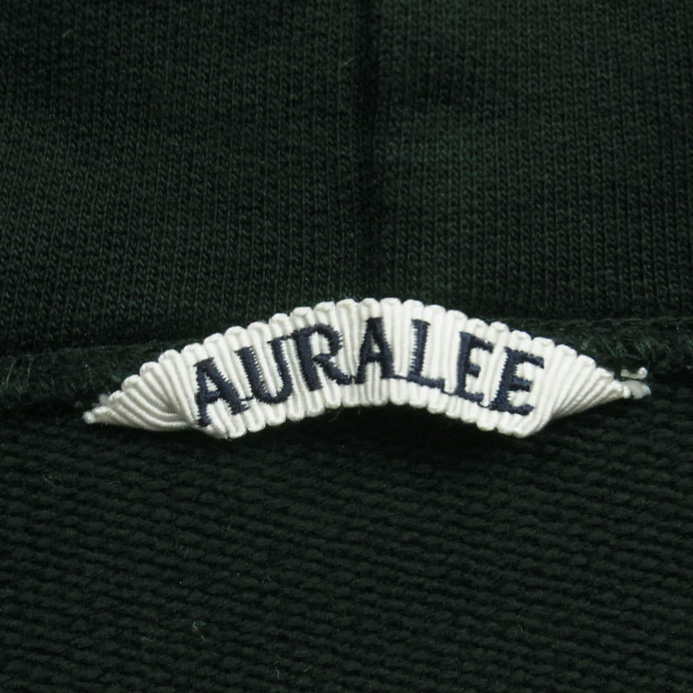 AURALEE オーラリー A20SP03GU SUPER SOFT SWEAT BIG PO PARKA ビッグ シルエット ハーフジップ パーカー 短丈 ブラック系【中古】