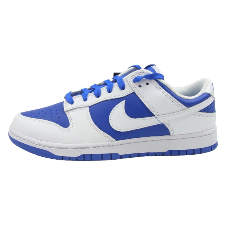 NIKE ナイキ DD1391-401 Dunk Low ダンクローRetro レトロ Racer Blue and White レーサーブルー アンド ホワイト ローカット スニーカー ホワイト系 ブルー系 27cm【新古品】【未使用】【中古】