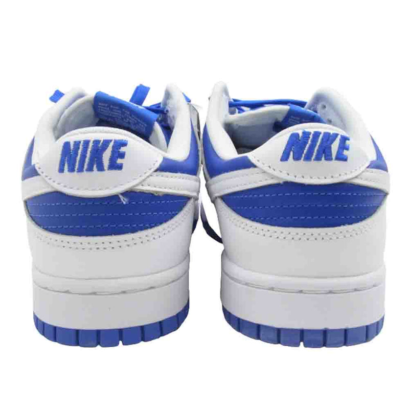 NIKE ナイキ DD1391-401 Dunk Low ダンクローRetro レトロ Racer Blue and White レーサーブルー アンド ホワイト ローカット スニーカー ホワイト系 ブルー系 27cm【新古品】【未使用】【中古】