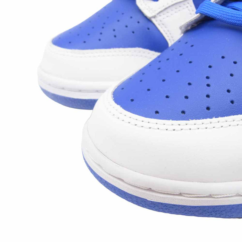 NIKE ナイキ DD1391-401 Dunk Low ダンクローRetro レトロ Racer Blue and White レーサーブルー アンド ホワイト ローカット スニーカー ホワイト系 ブルー系 27cm【新古品】【未使用】【中古】