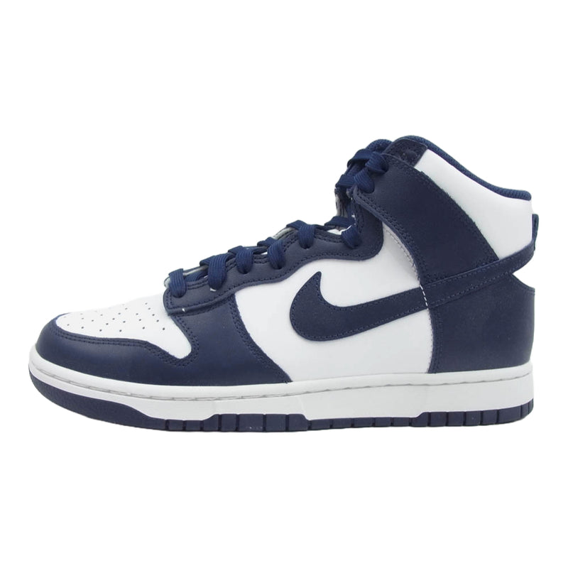 NIKE ナイキ DD1399-104 Dunk High ダンク ハイ Championship Navy チャンピオンシップ ネイビー ハイカット スニーカー ネイビー系 ホワイト系 27cm【新古品】【未使用】【中古】