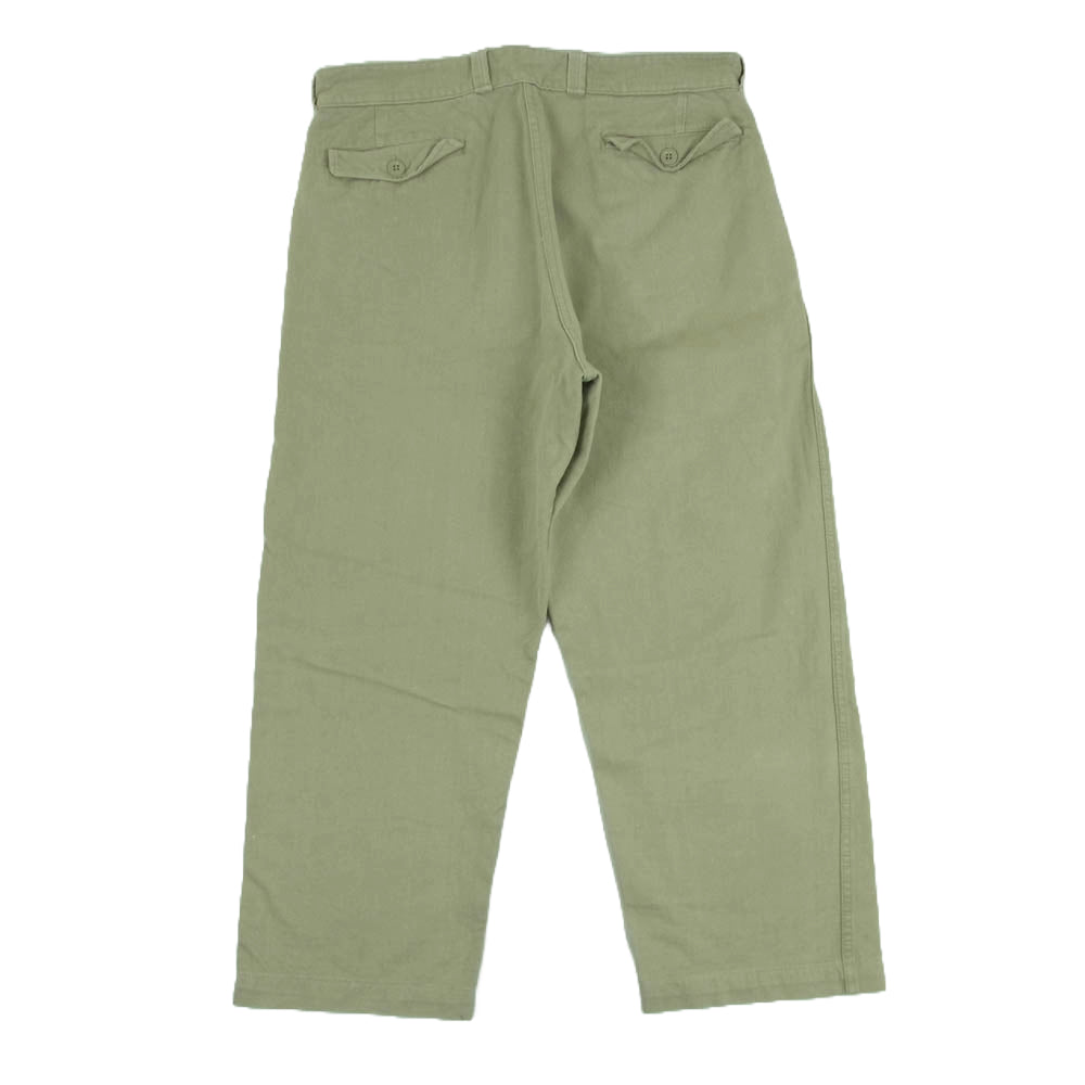 ヴィンテ－ジ french army フランス軍 M52 パンツ ライトグレー系 35【中古】