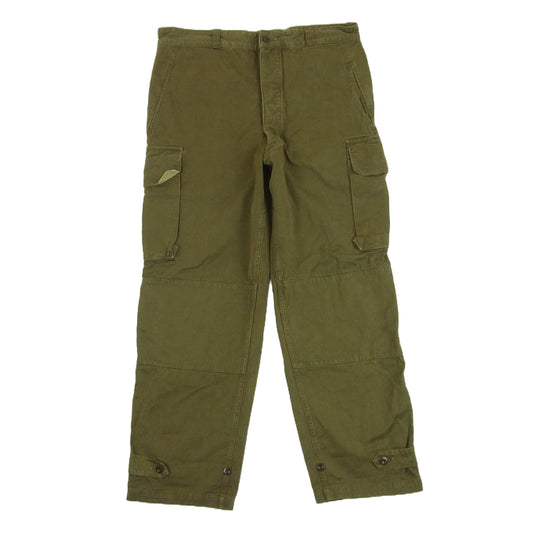 ヴィンテ－ジ 60s french army フランス軍 後期 M-47 パンツ カーキ系 35【中古】