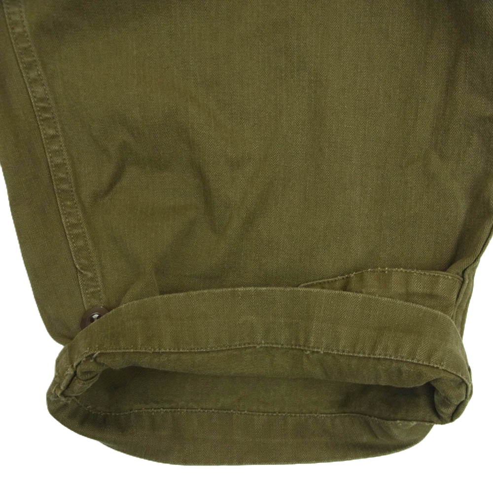 ヴィンテ－ジ 60s french army フランス軍 後期 M-47 パンツ カーキ系 35【中古】