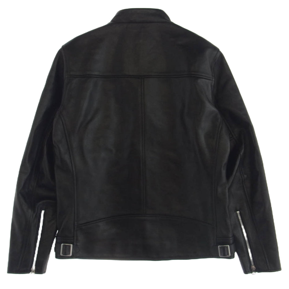 schott ショット 782-3950077 DOUBLE BREST RIDERS ダブル ブレスト ライダース ラムレザー レザー ジャケット ブラック系 L【極上美品】【中古】