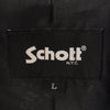 schott ショット 782-3950077 DOUBLE BREST RIDERS ダブル ブレスト ライダース ラムレザー レザー ジャケット ブラック系 L【極上美品】【中古】