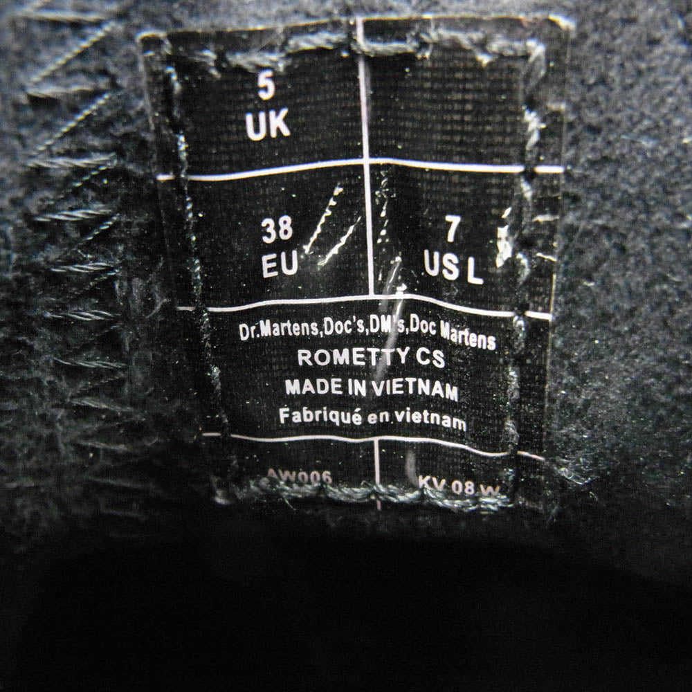 Dr.Martens ドクターマーチン rometty ロメッティ サイドゴア ブーツ ブラック系 UK5【中古】