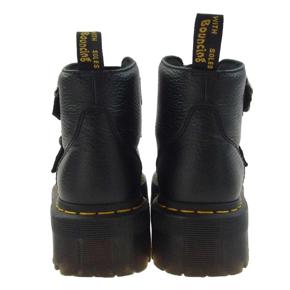 Dr.Martens ドクターマーチン Quad Retro Devon FLWR デボン フラワー 2ストラップ ブーツ Milled Nappa ブラック系 UK5【中古】