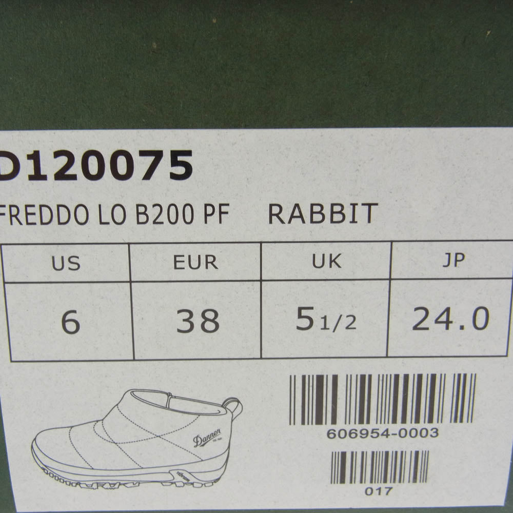 Danner ダナー D120075 FREDDO フレッド ロー リップストップナイロン シューズ ブラック系 カーキ系 US6【極上美品】【中古】