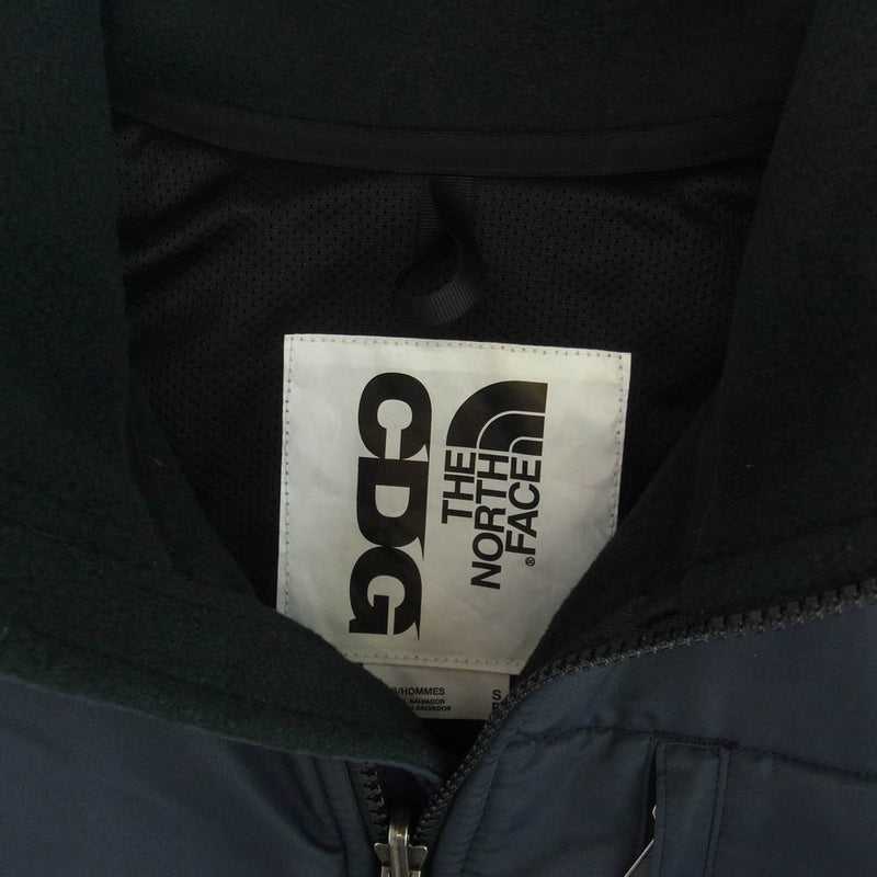 COMME des GARCONS コムデギャルソン SM-J001-051 CDG THE NORTH FACE ノースフェイス DENALI FLEECE POLARTEC デナリ フリース ポーラテック ジャケット ブラック系 S【新古品】【未使用】【中古】