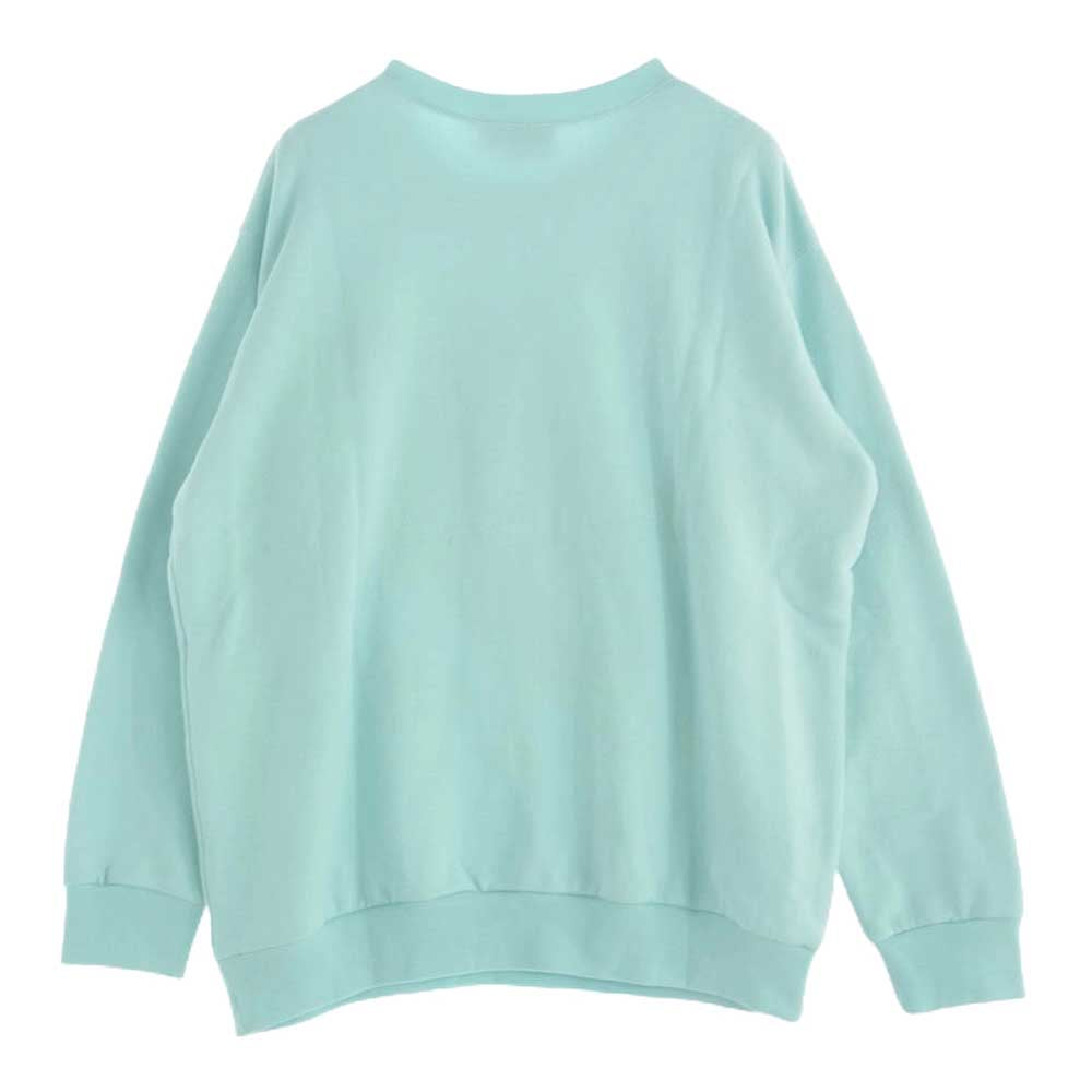 GUCCI グッチ 22AW 617964 XJEGL ばなにゃ バナニャ ロゴプリント クルーネック スウェット トレーナー ライトブルー系 XL【中古】