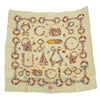 GUCCI グッチ シルク100％ OLD オールド 花柄 フラワー スカーフ ホワイト オフホワイト系【中古】