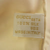 GUCCI グッチ シルク100％ OLD オールド 花柄 フラワー スカーフ ホワイト オフホワイト系【中古】