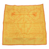 HERMES エルメス シルク100％ カレ90 LART DECRIRE 書の芸術 スカーフ オレンジ系【中古】