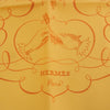 HERMES エルメス シルク100％ カレ90 LART DECRIRE 書の芸術 スカーフ オレンジ系【中古】